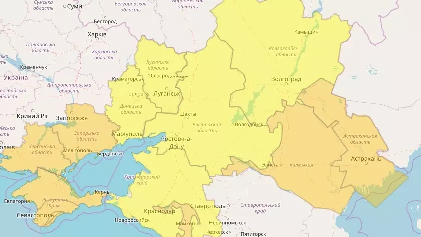 Почему в Волгоградской области объявили желтый уровень опасности