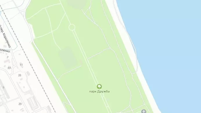 Вид на парк «Дружба» в Кировском районе на карте и со спутника